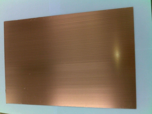 1000*2000mm Decoratieve koperplaten Rood rechthoekig T2 Hoog corrosiebestendigheid