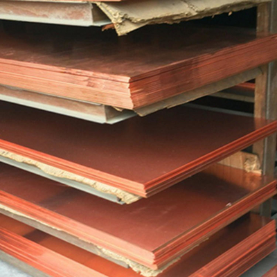 1000*2000mm Decoratieve koperplaten Rood rechthoekig T2 Hoog corrosiebestendigheid