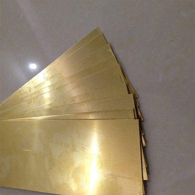 Gouden 0,02 - 0,3 mm Dikte Koper Decoratief Plaat Metaal Hoge treksterkte