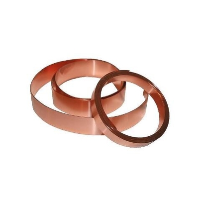 Rood 2 mm hooggeleidingsvermogen C1100 C2700 Straight Edge Copper Coil Strip
