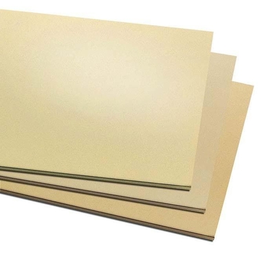 Gewalste plaat/plaat Messingplaat van 1 mm dik voor decoratieve toepassingen