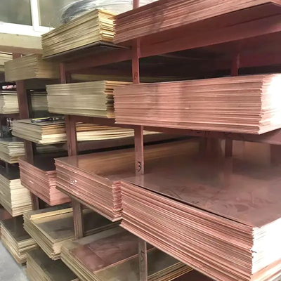 Aanpasbare C2680 C2700 Decoratieve koperplaten Rode vierkant Hoge zuiverheid